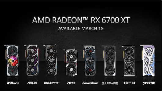 Видеокарта AMD Radeon RX 6700 XT нацелена на работу в разрешении 1440p